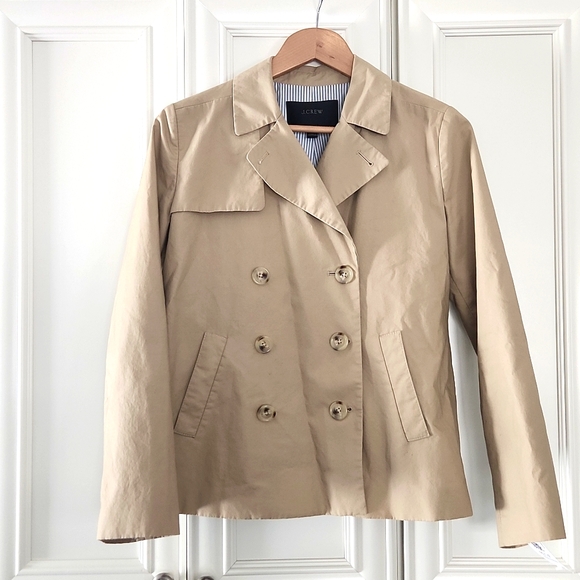 J. CREW | Japanese Poplin Swing Coat - Picture 8 of 13